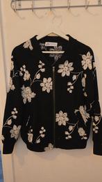 Vest floral | Made in Korea, Ophalen of Verzenden, Maat 38/40 (M), Zwart