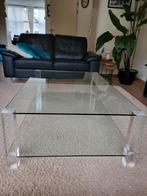 Glazen Salontafel 120x80cm, Ophalen, Gebruikt, 50 tot 100 cm, 100 tot 150 cm