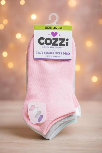 Partijdiverse 5-pack Cozzi sneakersokken voor kinderen beschikbaar voor biedingen