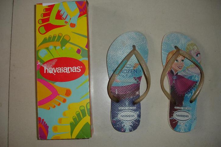 Havaianas slippers frozen elsa en anna maat eu 35-36!, Kinderen en Baby's, Kinderkleding | Schoenen en Sokken, Gebruikt, Schoenen
