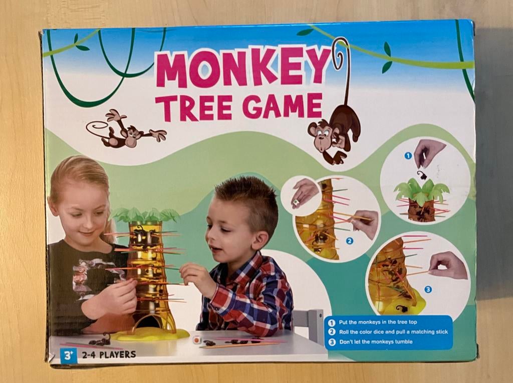 Monkey Tree Game - Leuk familiespel!, Kinderen en Baby's, Speelgoed | Buiten | Speeltoestellen, Ophalen of Verzenden, Zo goed als nieuw