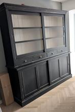 Grote zwarte antieke buffetkast, Huis en Inrichting, Kasten | Buffetkasten, Ophalen, 200 cm of meer, Zo goed als nieuw, 200 cm of meer