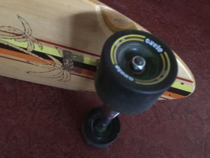 Oxelo Hawaii-Bamboo-Longboard Skateboard, Sport en Fitness, Skateboarden, Zo goed als nieuw, Skateboard, Longboard, Ophalen