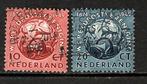 642Nvph 542-543 jubileumzegels 1949 gebruikt zie scan, Na 1940, Ophalen of Verzenden, Gestempeld