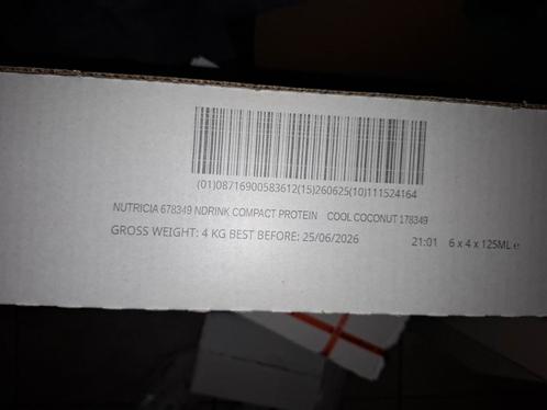 Nutridrink compact protien coconut  24 stuks, Diversen, Levensmiddelen, Ophalen of Verzenden