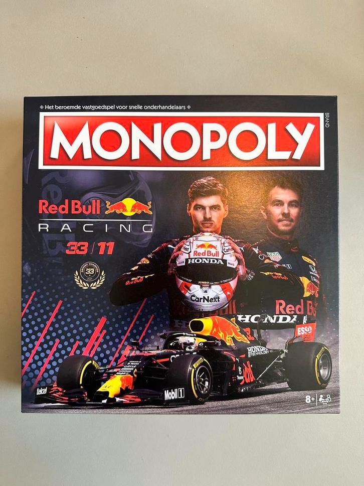 Zeldzame Monopoly Red Bull Racing Editie, Hobby en Vrije tijd, Gezelschapsspellen | Bordspellen, Zo goed als nieuw, Ophalen of Verzenden