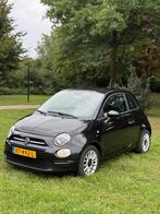 Fiat 500 Twinair Turbo 80pk AUTOMAAT 2017 Zwart, Auto's, Stof, Zwart, Zwart, Origineel Nederlands