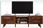 Grenenhouten TV-Lowboard met Schuifdeuren, Huis en Inrichting, Ophalen, 150 tot 200 cm, Zo goed als nieuw, Minder dan 100 cm