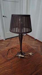 Bruine schemerlamp, tafelmodel, fijntjes, Ophalen of Verzenden, Zo goed als nieuw, Minder dan 50 cm