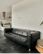 Lederen bankstel - 2-zits & loveseat, Ophalen, Gebruikt, Tweepersoons, Rechte bank