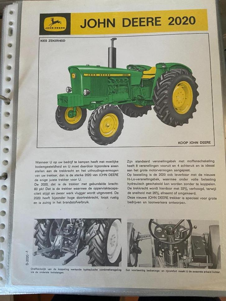 Tractorfolders, Boeken, Catalogussen en Folders, Zo goed als nieuw, Folder, Ophalen of Verzenden
