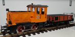 LGB lok 2090 D10 en 94005 wagon, Hobby en Vrije tijd, Gelijkstroom, Ophalen of Verzenden, LGB, Analoog