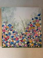 Handgeschilderd schilderij ‘Flowerfield’, Verzenden
