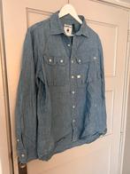 G-Star Denim overhemd Maat L, Kleding | Heren, Overhemden, Ophalen of Verzenden, Zo goed als nieuw, Blauw, Halswijdte 41/42 (L)