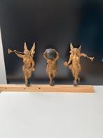 Antieke houten beelden Friese klok, Ophalen of Verzenden
