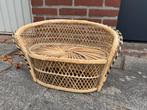 Vintage rotan bankje, Antiek en Kunst, Ophalen of Verzenden
