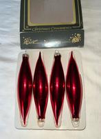 Vintage kerstbal ornament; pegel, Diversen, Kerst, Ophalen of Verzenden, Zo goed als nieuw