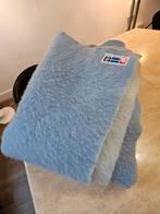 Vintage wollen deken babyblauw Didas 230x160cm, Ophalen of Verzenden, Gebruikt