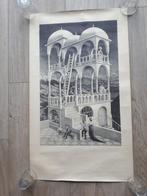 M.C. Escher Belvedere Litho E12 Reprinter Reproductions 1970, Antiek en Kunst, Ophalen of Verzenden