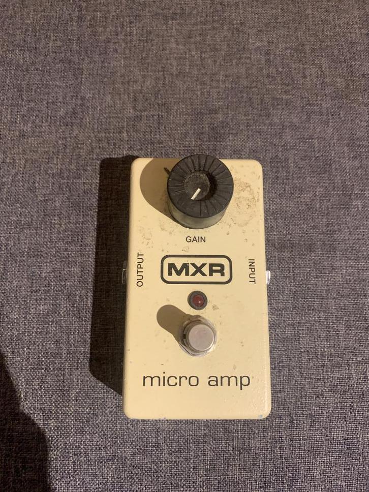 MXR Micro amp, Muziek en Instrumenten, Effecten, Gebruikt, Distortion, Overdrive of Fuzz, Overige typen, Ophalen
