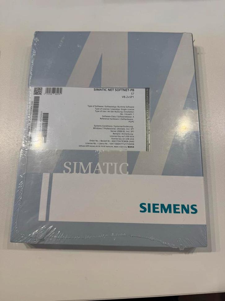 Siemens SIMATIC SOFTNET-PB S7 V8.2 SP1- Nieuw & Verzegeld, Zakelijke goederen, Kantoor en Winkelinrichting | Computer en IT, Ophalen of Verzenden