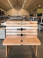 NIEUW - Houten bank / zitbank / bank met rugleuning, 1 stuk, Minder dan 75 cm, Ophalen of Verzenden, Rechte bank, Minder dan 150 cm