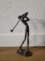 Bronzen sculptuur van een golfer - Stijlvol & Mooi, Ophalen of Verzenden, Brons