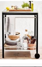 Ikea Klasen serveerwagen RVS, Huis en Inrichting, Tafels | Sidetables, Ophalen, 50 tot 100 cm, Rond, Zo goed als nieuw
