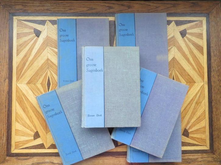 Ons Groote Sagenboek - Sagen, Legenden, Sproken 1908-  6 dl., Antiek en Kunst, Antiek | Boeken en Bijbels, Verzenden