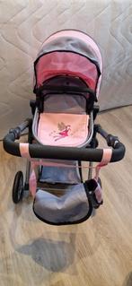 Poppenwagen Bayer Neo Star grijs/roze, Kinderen en Baby's, Speelgoed | Poppen, Ophalen, Gebruikt, Babypop