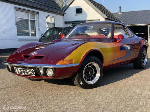 Opel GT 1.9 (1971) Originele Nederlandse auto, Auto's, Opel, Bedrijf, Te koop, GT, Lederen bekleding, Lichtmetalen velgen, Metallic lak