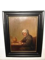 Antique oil, { J.Cremers 1905 - David Teniers ( 1610 -1690)., Ophalen of Verzenden