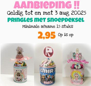 Traktatie pringels aanbieding geldig tot zondag beschikbaar voor biedingen