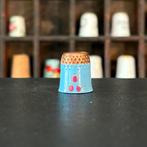Vingerhoedje metaal blauw Turkije (139), Ophalen of Verzenden, Zo goed als nieuw, Buitenland