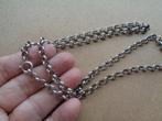 zilveren schakel ketting [497], Verzenden, Zo goed als nieuw, Zilver, Zilver