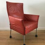 IZGS Montis Charly design fauteuil licht rood leer, Huis en Inrichting, Gebruikt, Leer, Ophalen