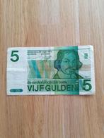Vijf gulden biljet (Vondel II), Postzegels en Munten, Los biljet, Ophalen of Verzenden, 5 gulden