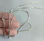 Zilveren ketting Fantasie schakels hanger 40 cm 1,3 mm zilve, Ophalen of Verzenden, Nieuw, Zilver, Zilver