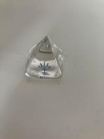 Glazen Piramide Presse-papier Vintage Blauw Decoratie Antiek, Antiek en Kunst, Ophalen of Verzenden