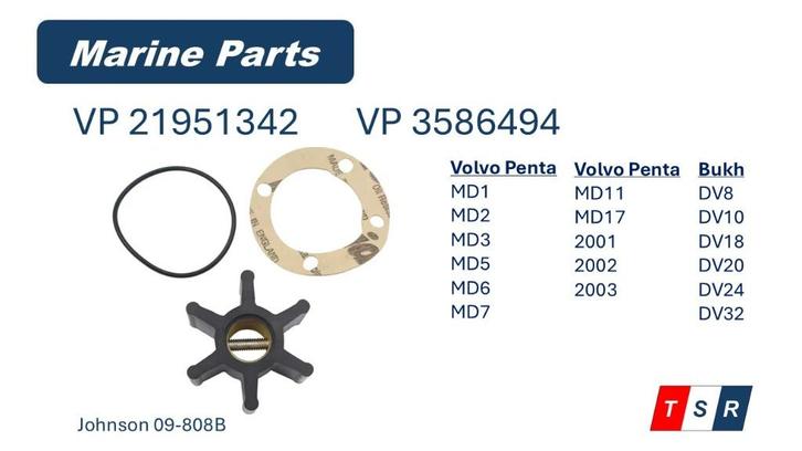 Impeller voor Johnson 09-808B, Watersport en Boten, Accessoires en Onderhoud, Nieuw, Motor en Techniek, Ophalen of Verzenden