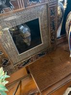 Afrikaanse masker schilderij, Antiek en Kunst, Ophalen of Verzenden, Rechthoekig, Minder dan 50 cm