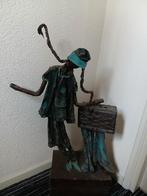 Decoratief meisje met koffer - Stof & Textielverharder, Ophalen of Verzenden, Nieuw, Mens