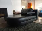 B&B Italia Sity Chaise Lounge - Zwart Leder design fauteuil, Huis en Inrichting, Ophalen of Verzenden, Zo goed als nieuw, Metaal