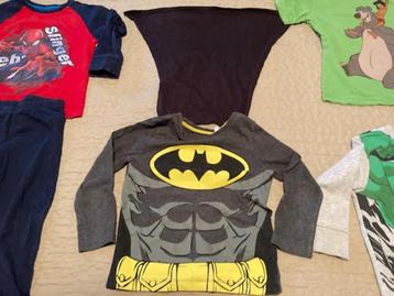 Batman longsleeve met cape 104// Superman Pyjama 104