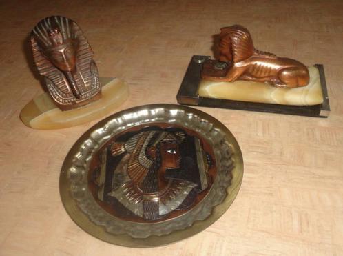 Egypte artikelen: Sfinx van Gizeh & Toetanchamon, Verzamelen, Beelden en Beeldjes, Gebruikt, Ophalen of Verzenden