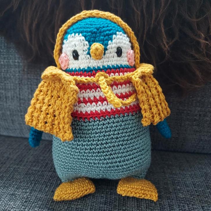 Gehaakte pinguïn, Hobby en Vrije tijd, Breien en Haken, Nieuw, Haken, Overige typen, Ophalen of Verzenden