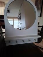 Ikea Spiegel wit, Ophalen, Minder dan 50 cm, Rond, Zo goed als nieuw
