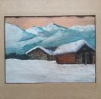 Peter van den Braken (1896-1979) - Sneeuwlandschap - Alpen, Ophalen of Verzenden
