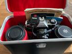 Vintage Canon AE-1 camera met lenzen etc, Ophalen of Verzenden, Gebruikt, Spiegelreflex, Canon