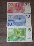 Setje biljetten 5, 10 en 25 gulden Erflaters 1968 - 1973, Postzegels en Munten, Bankbiljetten | Nederland, Ophalen of Verzenden